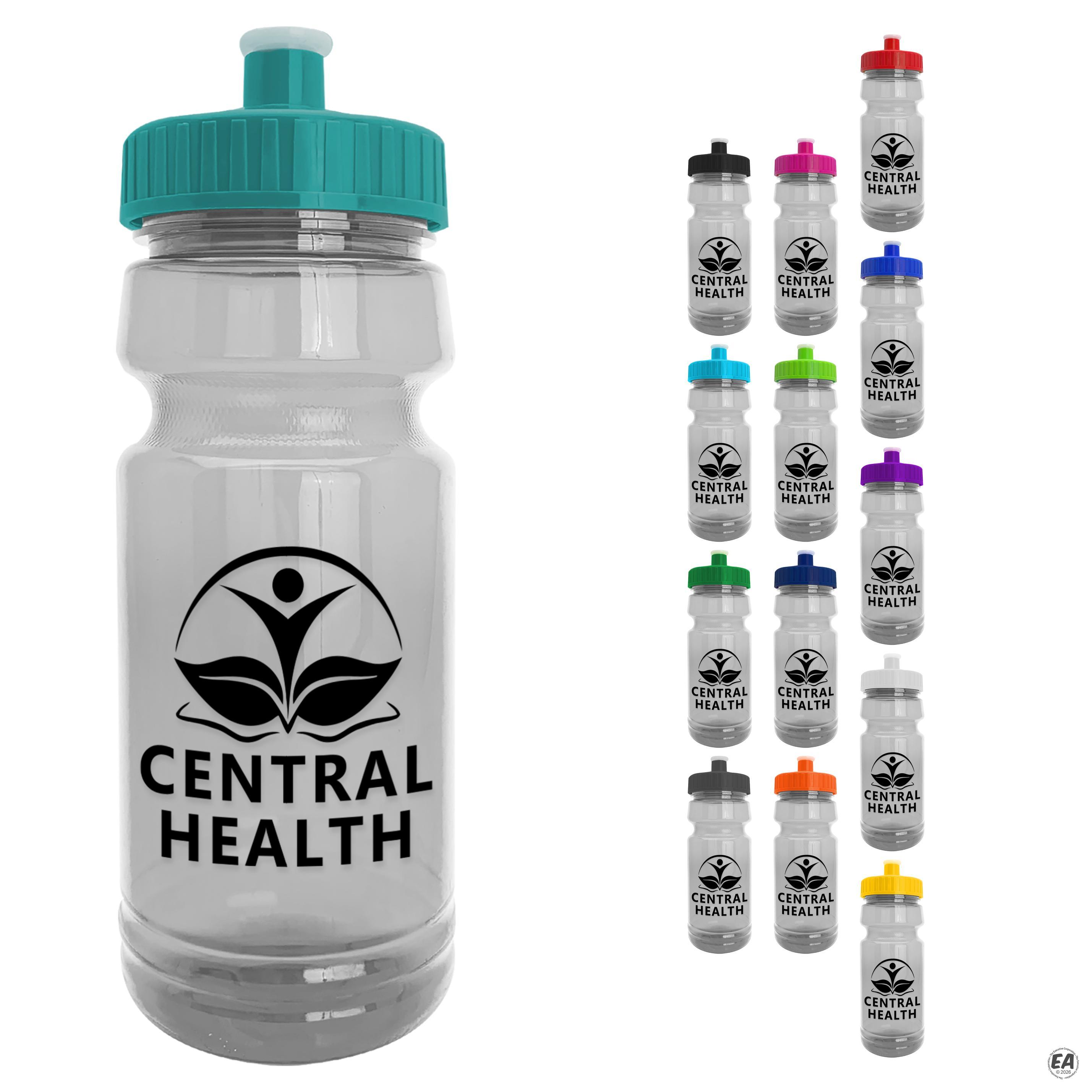 Promotional Garyline 24 oz. Trainer Clear Bottle with Push-Pull Lid ...