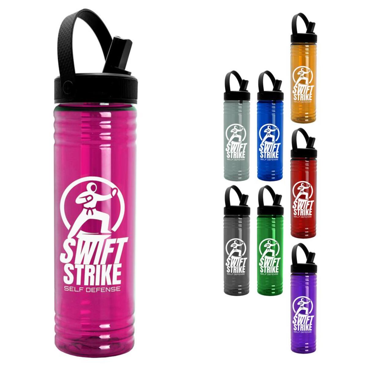 Promotional Garyline 24 oz. Slim Fit RPET Bottle with Flip-Straw ...
