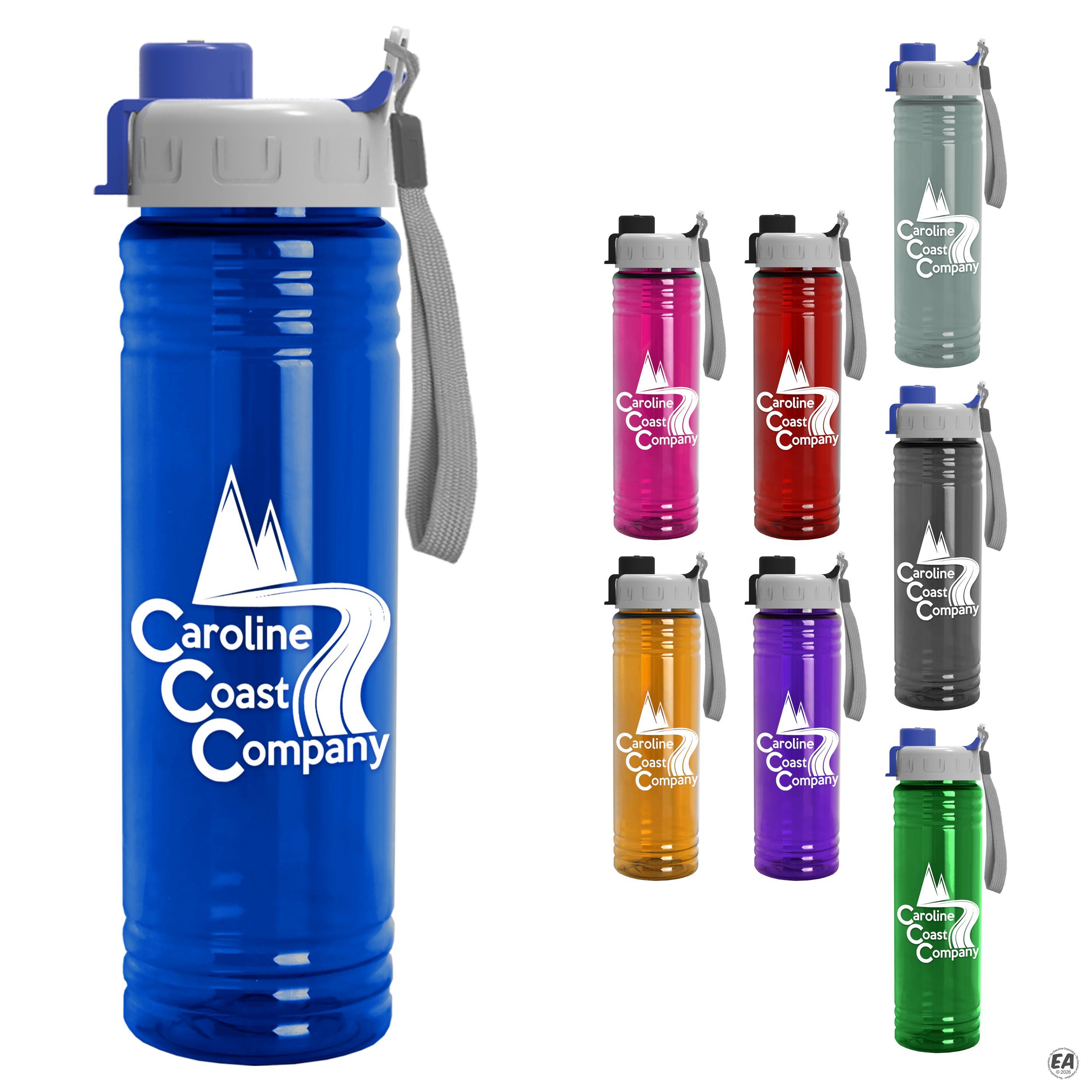 Customized Garyline 24 oz. Slim Fit RPET Bottle with Quick-Snap Lid ...