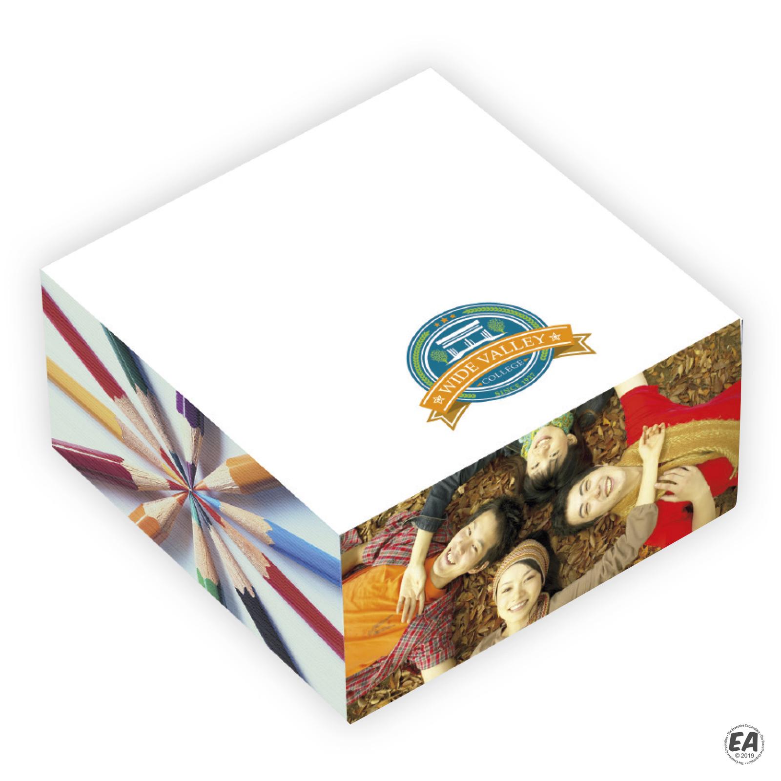 Promotional BIC 3x3x1.5 Adhesive Sticky Note Cube Custom Note Cubes Customized BIC 3x3x1.5