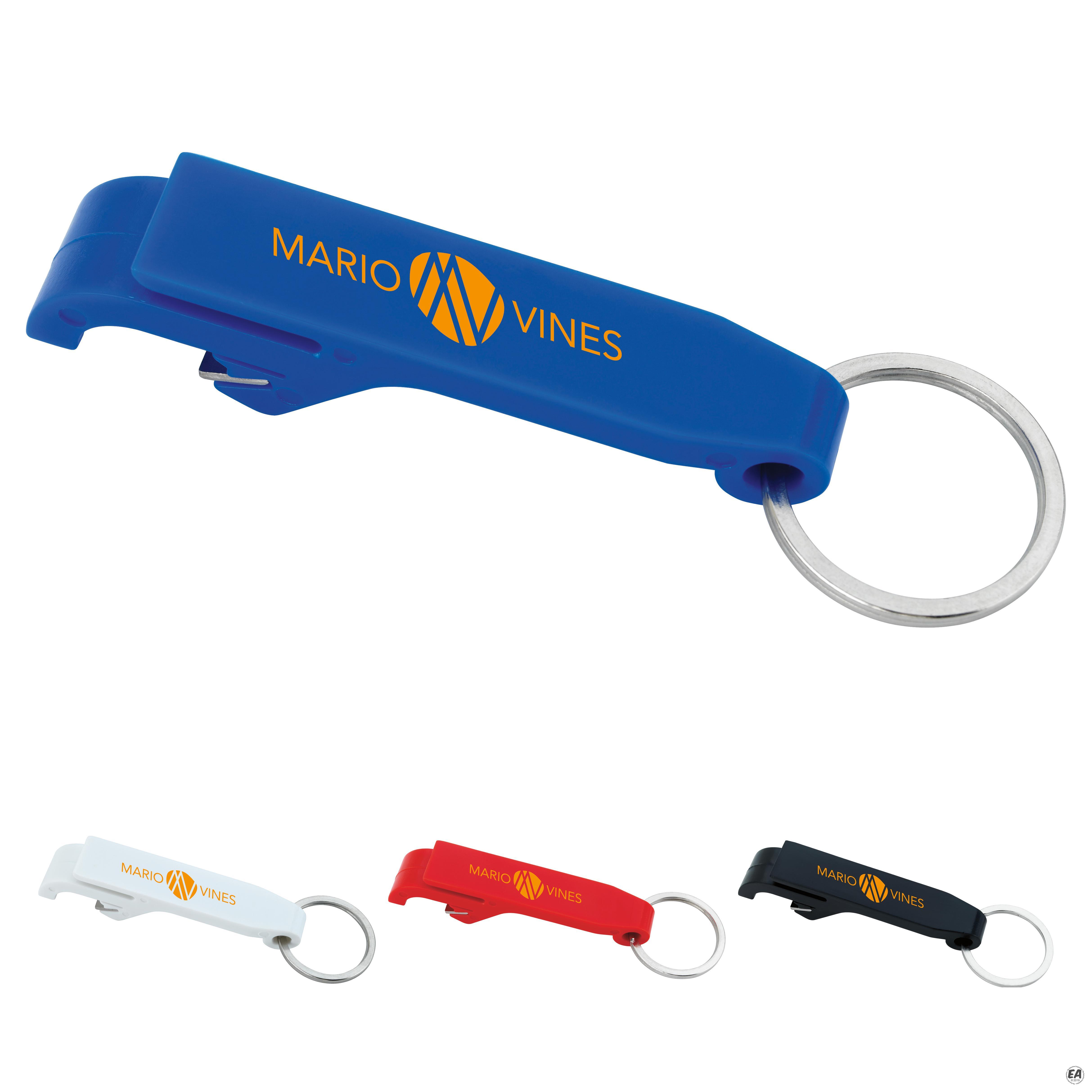 Custom Plastic Bottle Opener Keychain Promotional Bottle Opener