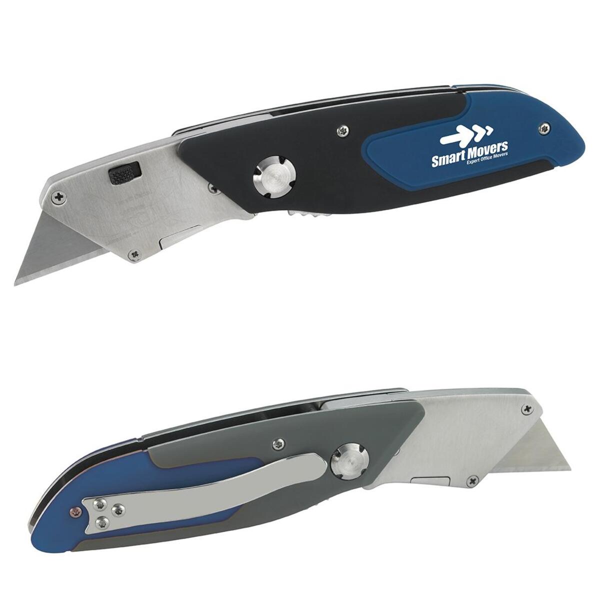 Promotional Cushion Grip Folding Utility Knife Custom Box Cutters