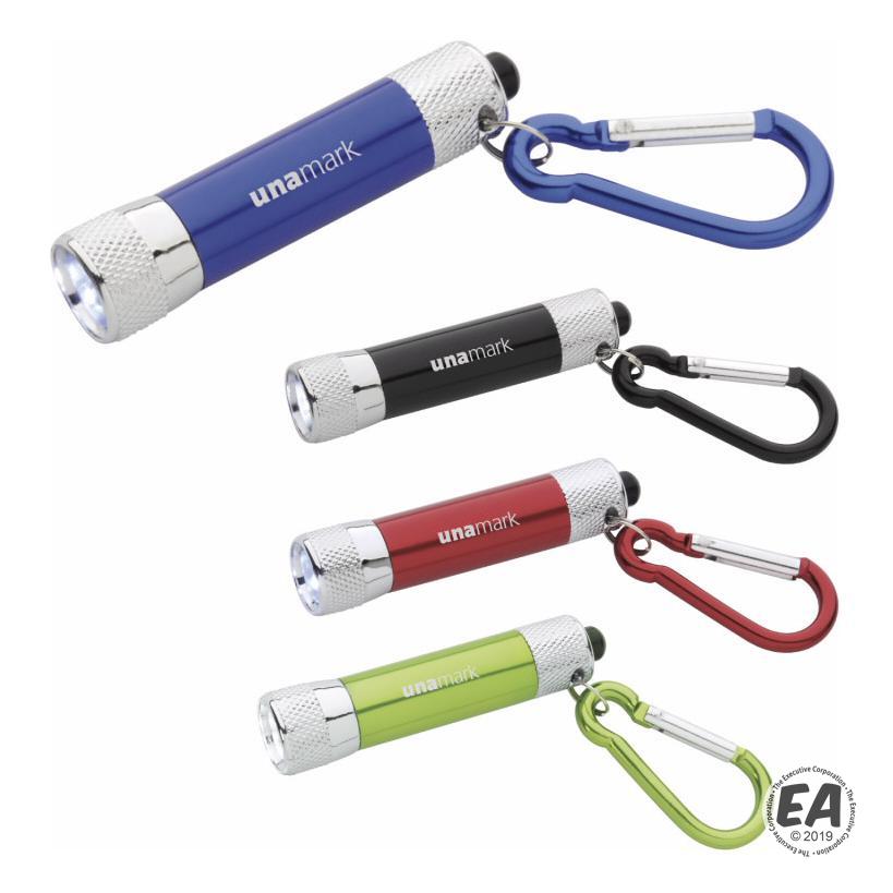 Promotional Keylight with Carabiner Customized Flashlights Keychains