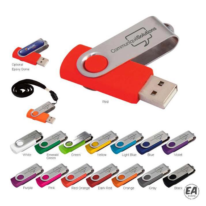 Promotional 8 GB Folding USB 2.0 Flash Drive | Custom Flash Drives ...