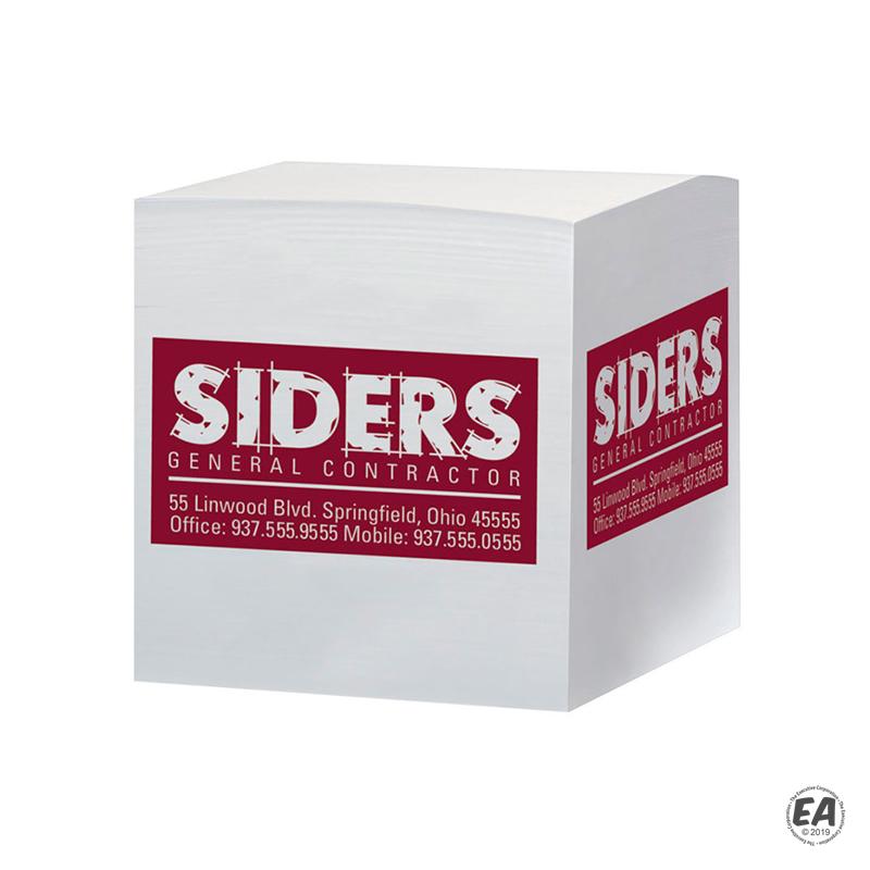 Promotional BIC Value 4x4x4 NonAdhesive Note Cube Branded Note Cubes