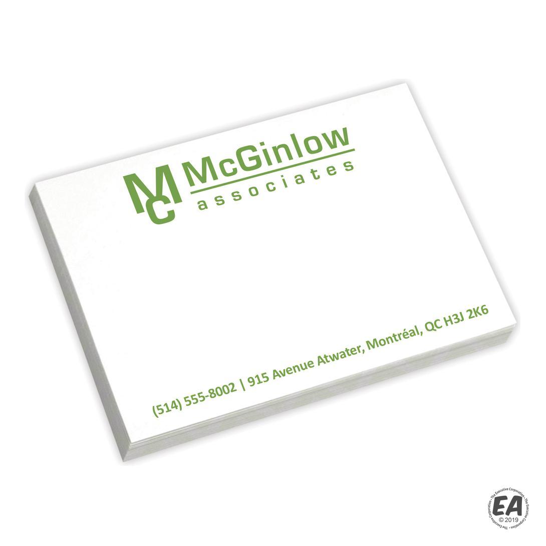 Customized BIC Value 4x3 Adhesive Sticky Notes (25 Sheets