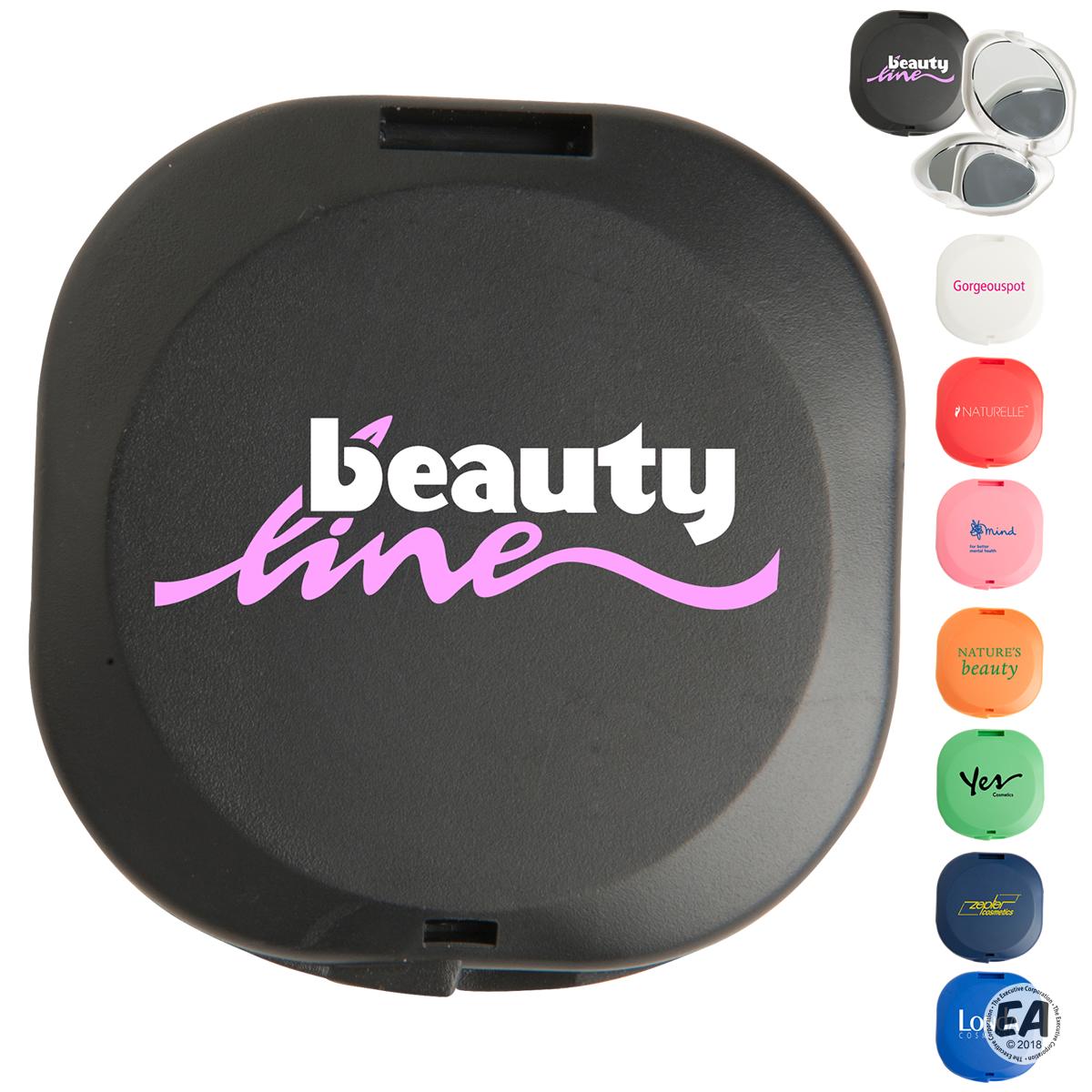 Customized Double Diva Compact Mirror Branded Pocket Mirrors