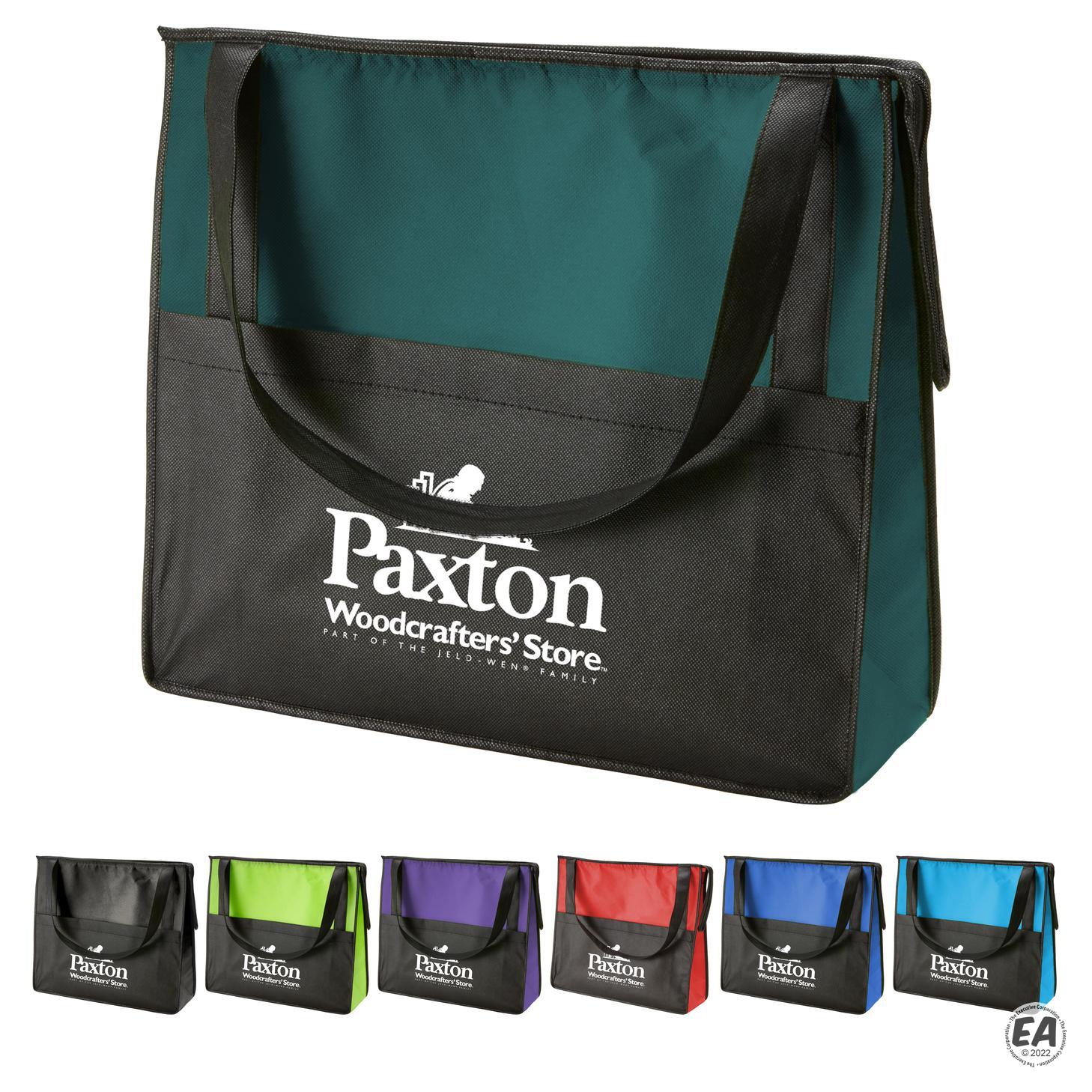 Customized Prescott Non-Woven Zipper Tote Bag | Branded Polypropylene Tote Bags | Custom ...