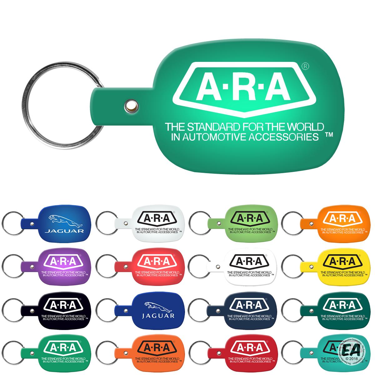 Promotional Round Rectangle Flexible Key Fob | Customized Key Fobs ...